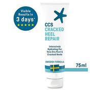 CCS Cracked Heel Repair Cream- Visible Results in 3 Days for Heels and Very Dry Feet, Contains 25% Urea Lactic Acid, Clinically Tested, Travel size,75 ml