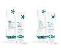 CCS Cracked Heel Repair Cream- Visible Results in 3 Days for Heels and Very Dry Feet, Contains 25% Urea Lactic Acid, Clinically Tested, 125 ml (Pack of 2)