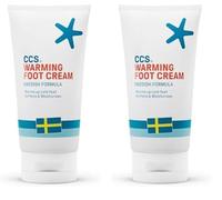 CCS Warming Foot Cream 150 ml - Moisturise and Soften Dry Skin and Cold Feet with a warming sensation (Pack of 2)