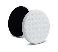 CCS White Foam Cutting Pad (Pack of 2)- Buffing, Cutting, & Car Polish Pads - Premium Grade Hook & Loop Buffing Polishing Pads - Coarse Foam Buffing Pads Safe for All Finishes