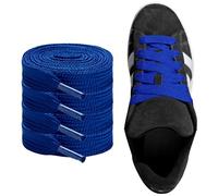 CCSOFTIME 2 Pairs Jumbo Wide Flat Shoe Laces for Adidas Campus Trainers | 16mm Chunky Thick Fat Laces Replacement Laces for Airforce,Boots,Skate Shoes