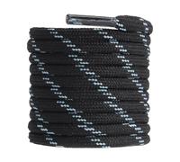 CCSOFTIME 2 Pairs Strong Work Boot Laces,Heavy Duty Shoe Laces for Dewalt,Hiking,Walking Boots,Steel Toe Cap Safety Boot,4.5mm Thick Round Shoelaces for Womens Mens Kids(Black Blue-200cm)