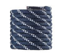 CCSOFTIME 2 Pairs Walking Boots Laces Heavy Duty,Strong Bootlaces for Regatta,Work Bootlaces,4.5mm Thick Round Laces for Hiking Trekking Steel Toe Cap Boots,Women,Men,Kids,Navy White-100CM