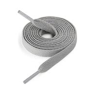 CCSOFTIME Flat Grey Shoe Laces for Trainers Converse Air Force 1,Replacement Grey Sneaker ShoeLaces for Sport Shoes,Casual Shoe,Wide 8mm Laces for Men Women Kids Adult,(1Pair-Grey-180cm)