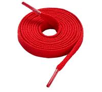 CCSOFTIME Flat Red Shoe Laces for Trainers Converse Air Force 1,Replacement Red Sneaker Laces for Sport Shoes,Casual Shoe,Wide 8mm Shoelaces for Men Women Kids Adult,(1Pair-Red-130cm)