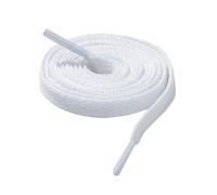 CCSOFTIME Flat White Shoe Laces for Trainers Converse Air Force 1,Replacement Sneaker White Laces for Sport Shoes,Casual Shoe,Wide 8mm Laces for Men Women Kids Adult,(1Pair-White-160cm)