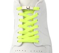 CCSOFTIME No Tie Green Elastic Laces,Stretchy Quick Lock Trainers Shoelaces for Kids Adults,8mm None Tie Shoelaces for Converse Air Force 1 Running Walking Boots,(1Pair-120cm)