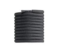 CCSOFTIME Round Black Boot Laces,200cm Extra Long Heavy Duty Boot ShoeLaces for Work Shoes Hiking Walking Boots and Trainers,4mm Replacement Thick Shoelaces for Womens Mens Kids(1Pair-Black-200cm)