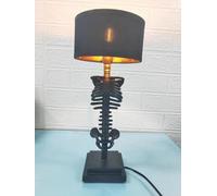 ccsxqy Gothic Skull Lamp - 5W USB Table Light | Spooky Resin Art Deco Skeleton Decor, Halloween Gothic Floor Lamp for Party, Home Office, Festive Funky Whimsical Design Novelty Lighting