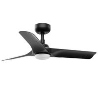 CCT LED Ceiling fan with Remote Hey Black 90cm Small Ceiling fan Quiet DC Motor [EEK: F]