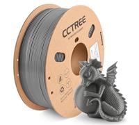 CCTREE 3D Printer Filament PLA PRO 1.75mm Gray,Dimensional Accuracy +/- 0.03mm, 1kg Spool(2.2lbs) Toughness PLA(ST PLA) Filament Vacuum Packaging Consumables, Fit Most FDM 3D Printers