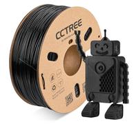 CCTREE ABS+ Filament 1.75mm, Dimensional Accuracy +/- 0.03mm, 1KG Spool (2.2 LBS), Strong, Durable, Heat Resistance, Excellent Toughness 3D Printer Filament ABS Plus, Black