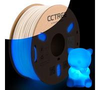 CCTREE ABS+ Filament 1.75mm, Glow in The Dark ABS Filament 1KG, Strong, Durable, Heat Resistance, Excellent Toughness 3D Printer Filament ABS Plus, Glow Blue