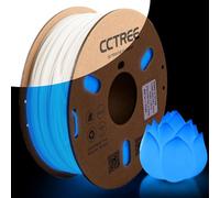 CCTREE Glow in The Dark TPU Filament 1.75mm, Flexible Soft Shore 95A Hardness 3D Printer Filament, Dimensional Accuracy +/- 0.03 mm, 1KG Spool (2.2 lbs), Glow Blue