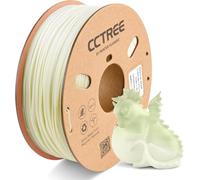 CCTREE Grass Green to White Change PLA+ Filament 1.75mm, Color Change Grass Green to White 3D Printer Filament PLA Plus, Accuracy +/- 0.03 mm, 1KG Spool (2.2 lbs), Fit for Most FDM 3D Printers