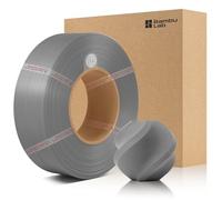 CCTREE Original PLA Basic Refill Filament 1.75 mm, Without Spool, Easy to Print, High Tough 3D Printer Filament with RFID for Bambu Lab A/X/P/H Series, AMS, 1 kg +/- 0.03 mm(Grey 10103)