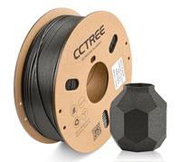 CCTREE PETG Filament 1.75mm, Dimensional Accuracy +/- 0.03mm, 1kg Spool(2.2lbs), Less Stringing Good Layer Adhesion High Toughness 3D Printing Filament, Fit Most 3D Printers, Galaxy Black