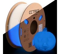 CCTREE PLA+ Filament 1.75mm, Glow in The Dark 3D Printer Filament PLA Plus, Dimensional Accuracy +/- 0.03 mm, 1KG Spool (2.2 lbs), Glow 3D Printing Filament for Most FDM 3D Printers, Glow Blue