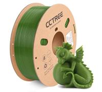 CCTREE PL Filament 1.75mm, Stronger and Toughness 3D Printer Filament PLA Plus, Dimensional Accuracy +/- 0.03 mm, 1KG Spool (2.2 lbs), 3D Printing Filament for Most FDM 3D Printers, Olive Green