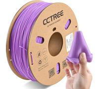 CCTREE TPU Filament 1.75mm, Flexible Soft Shore 95A Hardness 3D Printer Filament, Dimensional Accuracy +/- 0.03 mm, 1KG Spool (2.2 lbs), Violet