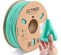 CCTREE TPU Filament 1.75mm, Flexible Soft Shore 95A Hardness 3D Printer Filament, Dimensional Accuracy +/- 0.03 mm, 1KG Spool (2.2 lbs), Teal