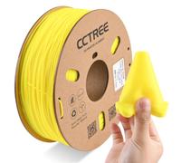 CCTREE TPU Filament 1.75mm, Flexible Soft Shore 95A Hardness 3D Printer Filament, Dimensional Accuracy +/- 0.03 mm, 1KG Spool (2.2 lbs), Yellow