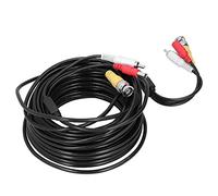 CCTV Audio Video Cable BNC+RC DC Connector 3 in 1 Video Audio Power Cord for DVR Surveillance System(15M)
