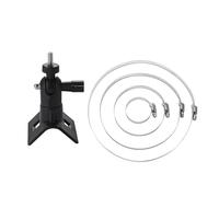 CCTV Camera 360 Degree Pole Hoop Mount Bracket Round Ring Adjustable Stainless Steel Hose Clamp Hoop Home and Office Security Camera Accessories