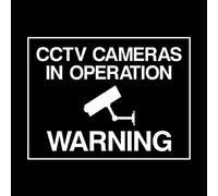 CCTV Cameras in Operation Window Sticker - Security, Camera, Closed Circuit TV, Warning Safety (MISC37)