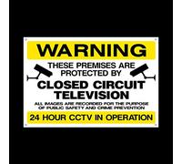 CCTV Closed Circuit Television 3mm Metal Sign with 4 Pre-Drilled Holes - Security, Camera, Closed Circuit TV, Warning Safety (MISC48)