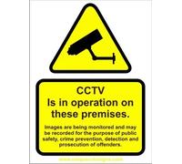 CCTV In Operation Sign | 200x150mm | UK GDPR Compliant | PROFILESIGNS.CO | Rigid PVC or Sticker