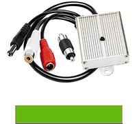 CCTV Microphone Audio Outdoor Security Gift RCA Tiny Surveillance Mic DVR High Sensitive Preamp Amplified Pickup Device External Camera Sound Waterproof Best Metal Case