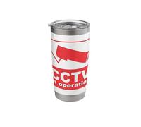 CCTV Surveillance Security Camera Closed Circuit Protection Stainless Steel Insulated Tumbler