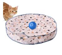 ccuzs Automatic Cat Toy, Usb Rechargeable Interactive Plays Mat, Three Speed Modes, Fast Rolling Action, Engaging Kitten Game, Exercise & Entertainment, Easy Storage, 8.66 x 2.36 Inches
