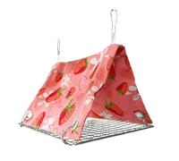 ccuzs Bird Bed - Breathable Triangular Parrot Swing Mat - Bird Hut | for Cockatiel Conure Pigeon Lovebird Canary Finch Cockatoo African