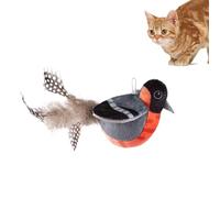 ccuzs Chirping Cat Toy, Flying Bird Toy, Interactive Bird Toy, Realistic Bird Cat Toy, Soft Cat Bird Toy, Super soft and realistic bird cat toy that flaps and chirps, ideal for entertaining