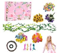 ccuzs Flower Wreath Kit Fairy Flower Crown | Eye-Catching Design Headband Crowns - Attractive Flower Accessory, Safe and Harmless for Fairy Parties, Games