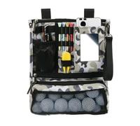 ccuzs Golf Valuables Storage Bag, Golf Bag - Golf Tee Bag - Golf Bag Organizer Bag Golf Storage Bag Foldable Storage Bag Multifunctional Multi Pocket Golf Pocket, Dark Khaki, riferimento alla
