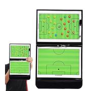 ccuzs Magnetic Football Board, Soccer Coaching Clipboard, Coaching Strategy Boards, Foldable Sports Tools, Soccer Tactic Boards, Foldable Soccer Clipboard with Pen for Sports Coaching