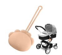 ccuzs Portable Pacifier Organizer Box, Animal Shape Silicone Nipple Case, Pacifier Holder with Lanyard, Travel Organizer for Daily Outings, Trips, Camping, 7.09x3.94x1.57 inches