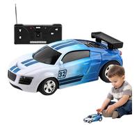 ccuzs Remote Control Car,Portable Small Racing Car with Roadblocks - Cans Simulation Racing Toy, Cool Tiny RC for Boys