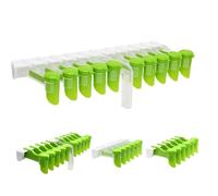 ccuzs Seasoning Rack Organizer, Gripper Storage Tray, Adjustable Clip Holder, Non-Slip Cabinet Mount, ideal for Kitchen, Pantry, Bathroom, RV, Apartment, Fridge, Countertop