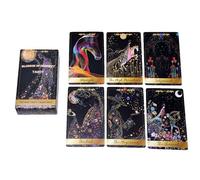 ccuzs Tarot Deck - 78-Piece Divinatory Card Game | Portable Oracle Fortune Telling Deck Tabletop Play Spiritual Guidance for Parties, Holidays, Gatherings, and Personal Readings