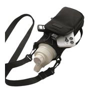 ccuzs Water Bottle Holder Bag, Adjustable Shoulder Strap, Portable Cup Sleeve, Phone Pocket, for Walking, Camping, Climbing, Outdoor Travel, 23 x 10 cm, 150 g, Black, Pink, Blue, multi-coloured,