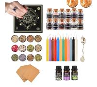 ccuzs Witch Supplies Kit, Wiccan Altar Set, Beginner Friendly and Detailed Guide, Witch Craft Tool with Sturdy Components for Rituals, Spiritual Practices, and Spells, 1 Set