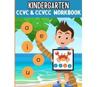 CCVC & CCVCC Kindergarten Workbook in Black and White Illustrative Style