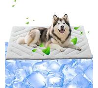 CCVVBFD Dog Cooling Mat, Non-Slip Pet Ice Mat for Dog Cat, Dog Bed Washable, Waterproof Ultra Soft Summer Cooling Bed for Dogs Cats,Gray-XL