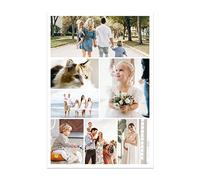 CCWACPP Canvas Prints with Family Photos Multi Photo Collage Custom Canvas Personalized Photo Gifts Customized Pictures for Living Room Wall Decoration (Templates-16, 20"x24"(50x60cm))