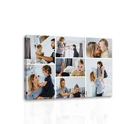 CCWACPP Collage Photo Canvas Print Custom Canvas Prints with Your Multi Photos Personalized Canvas Wall Art Decor Frame (12"x18"(30x45cm)