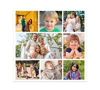 CCWACPP Collage Pictures Custom Wall Art Customized Photo Collage Canvas Personalized Poster Prints on Canvas for Living Room Home (Templates-21, 10"x10"(25x25cm))